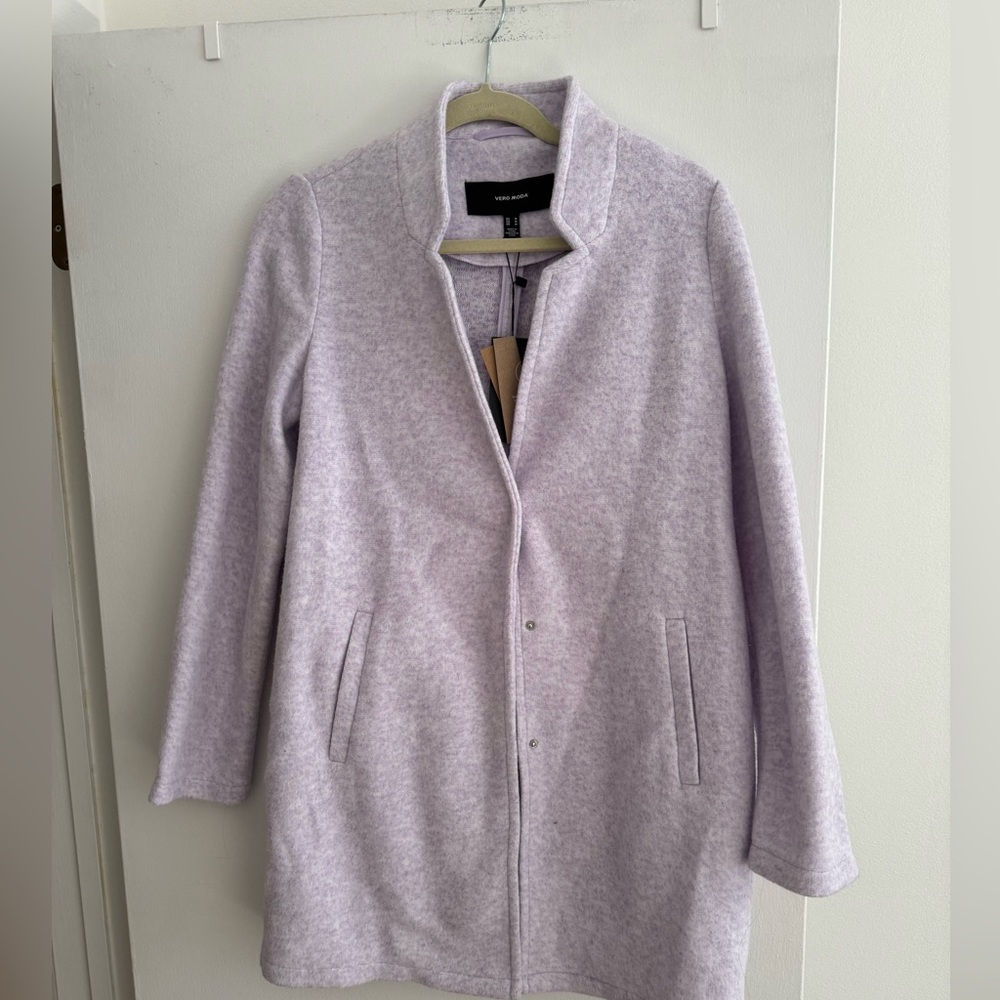 New Vero Moda Katrine Brushed Lavendar Fog Jacket. size M. NWT